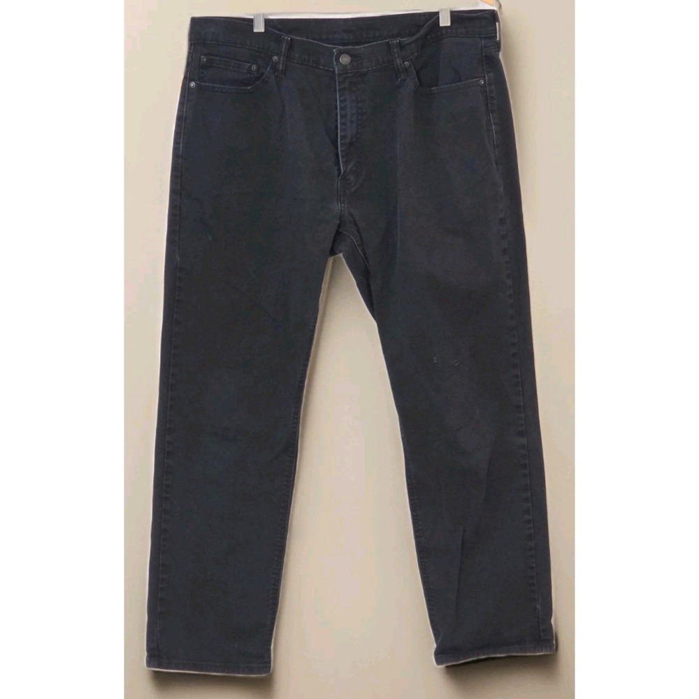 Levi's 541 Jeans Athletic Fit Taper Men's 38x32 Black Stretch Distressed Denim
